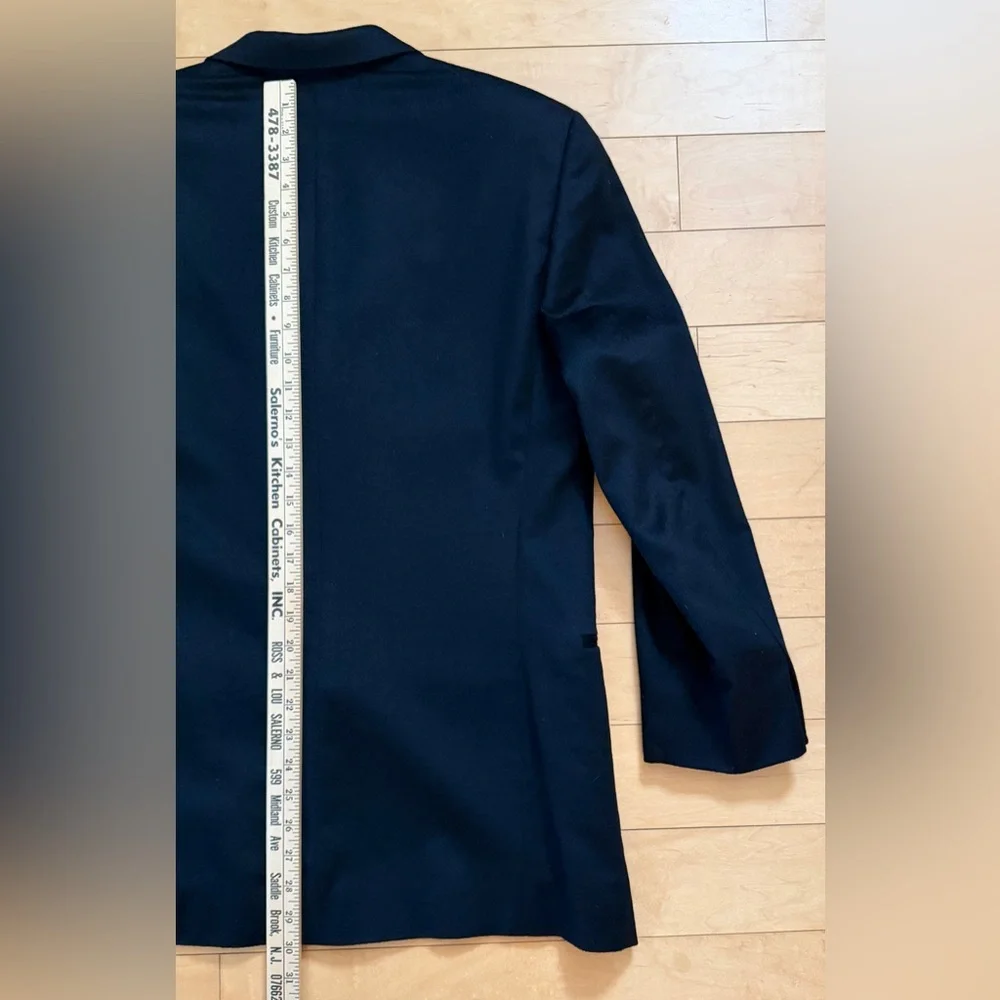Donna Karen - Men’s 100% Cashmere Blazer Jacket- Black - Sz 40R* Shirt Sleeves